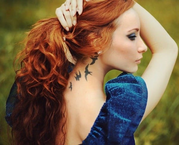 50 Best Neck Tattoo Ideas for Girls: 2015