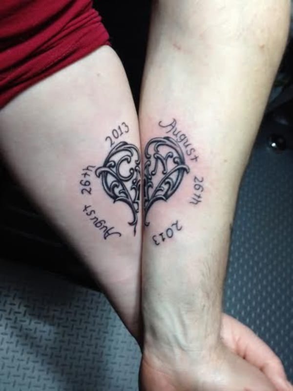 50 Adorable Couple Tattoo Designs And Ideas 