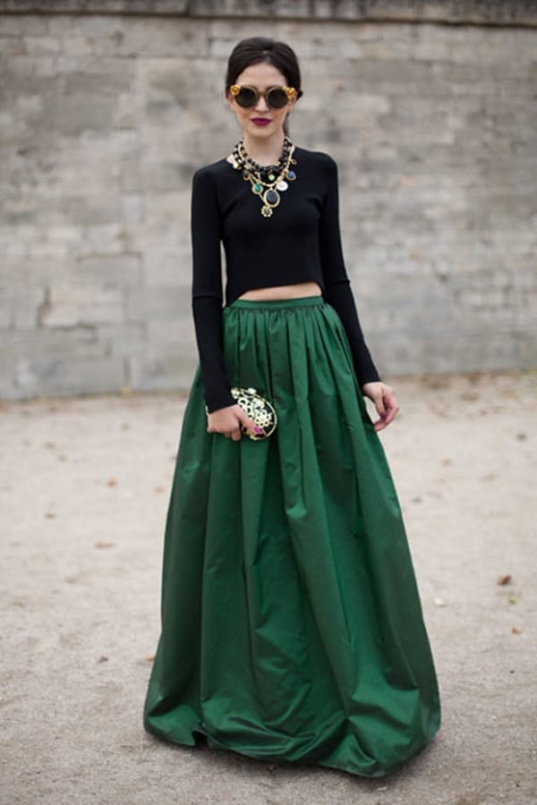 maxi skirt formal outfit