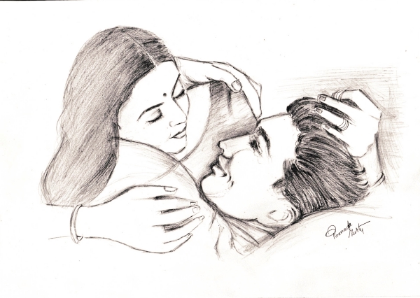 32+ Couple Romantic Couple Drawing Pencil Art Background