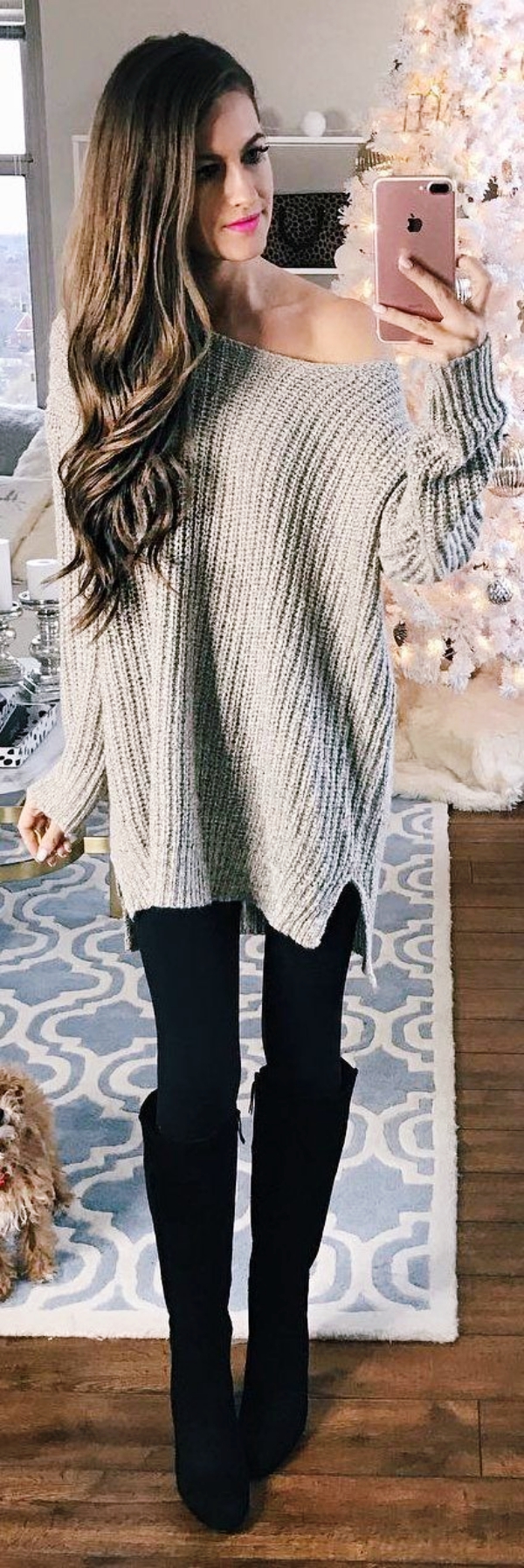 Sexy Off Shoulder Winter Outfits To Bend The Trend