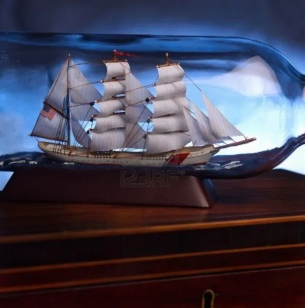 Incredible Ship inside Bottle Art Works0071