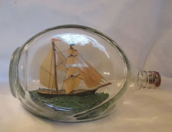 Incredible Ship inside Bottle Art Works0261