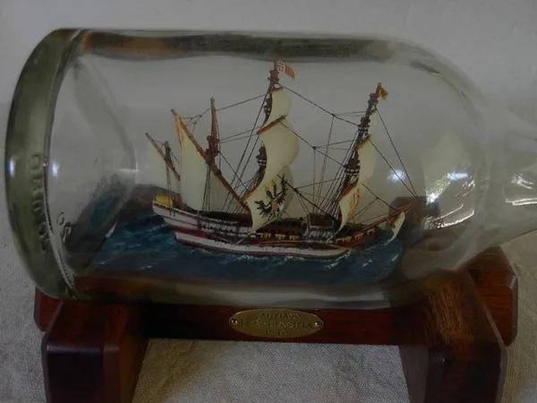 Incredible Ship inside Bottle Art Works0331