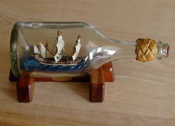 Incredible Ship inside Bottle Art Works0411