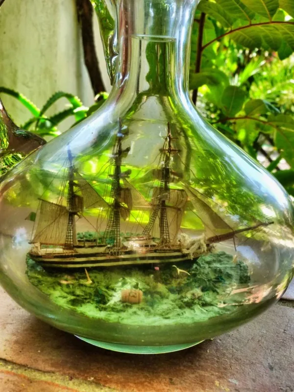 Incredible Ship inside Bottle Art Works0441