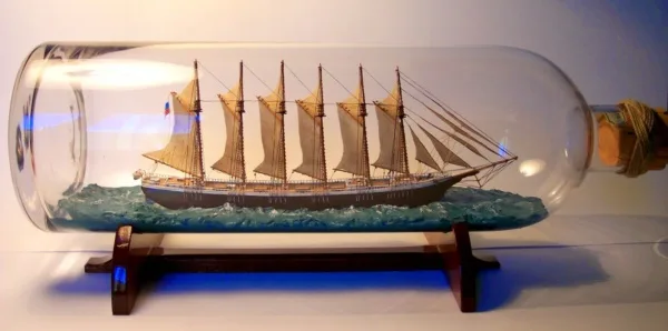 Incredible Ship inside Bottle Art Works0481