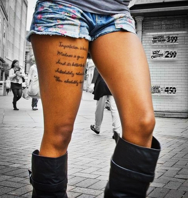 Thigh tattoos for girls17-017