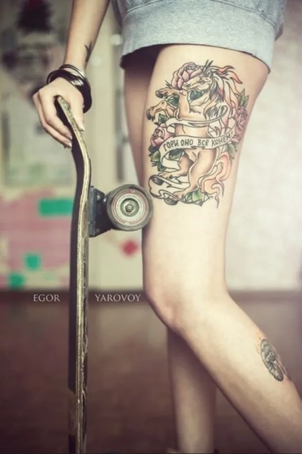 Thigh tattoos for girls2-002