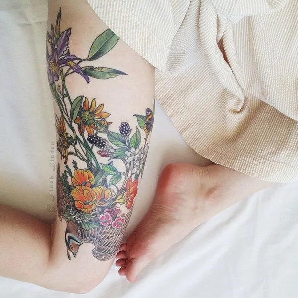 Thigh tattoos for girls21-021
