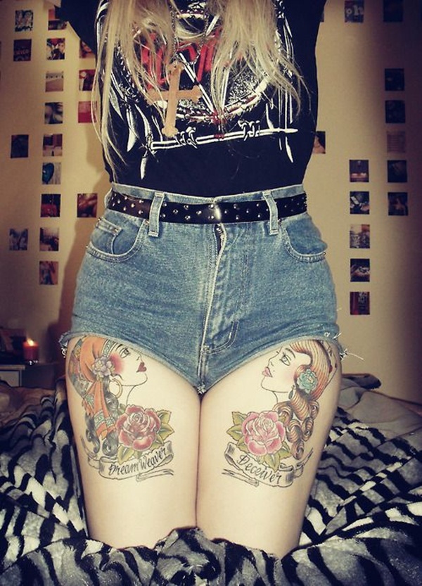 Thigh tattoos for girls22-022