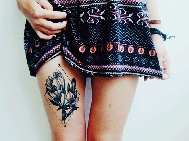 55 Thigh Tattoo Designs for Girls: 2022