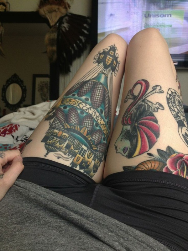Thigh tattoos for girls31-031