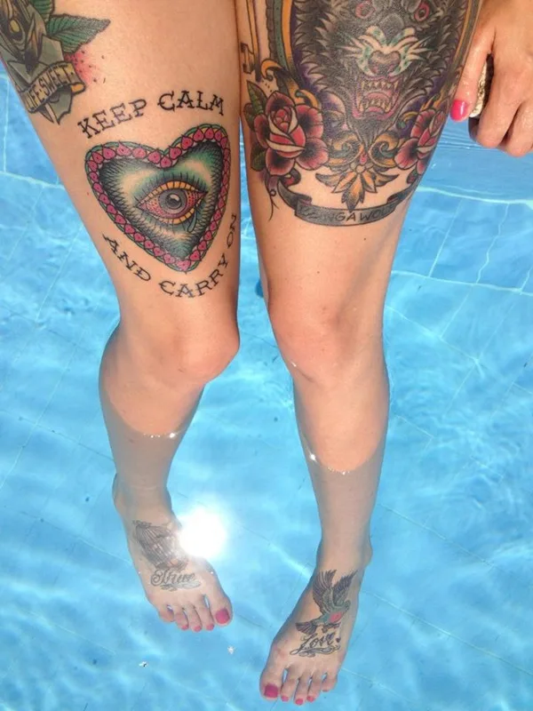 Thigh tattoos for girls32-032