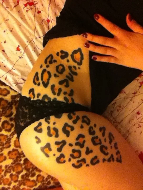Thigh tattoos for girls41-041