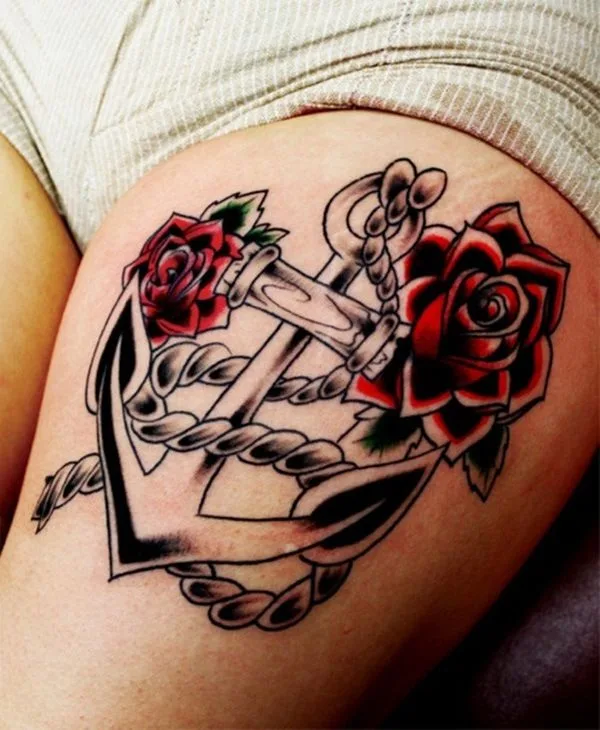 Thigh tattoos for girls43-043