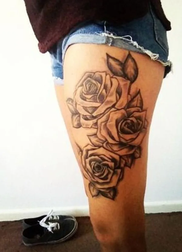 Thigh tattoos for girls45-045