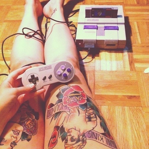 Thigh tattoos for girls5-005