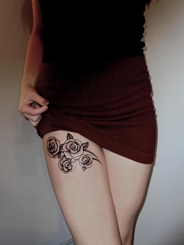 Thigh tattoos for girls6-006