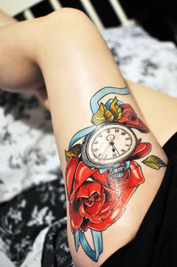 Thigh tattoos for girls7-007