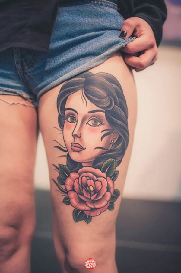 Thigh tattoos for girls8-008