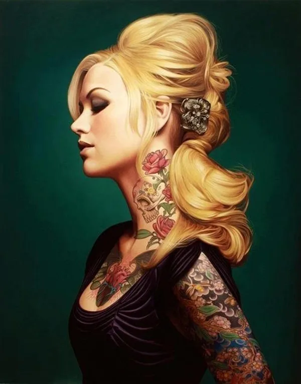 neck tattoos ideas for girls15-015