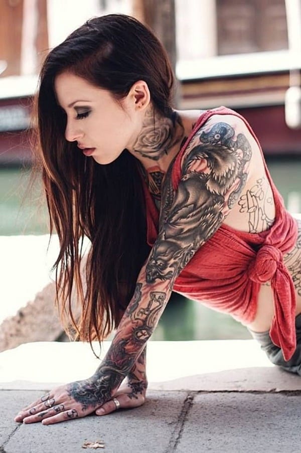 50 Best Neck Tattoo Ideas For Girls 2015 