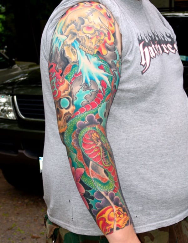 50 Cool Japanese Sleeve Tattoos for Awesomeness