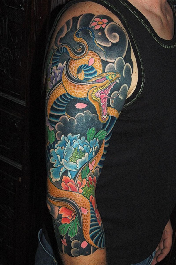 50 Cool Japanese Sleeve Tattoos for Awesomeness0051
