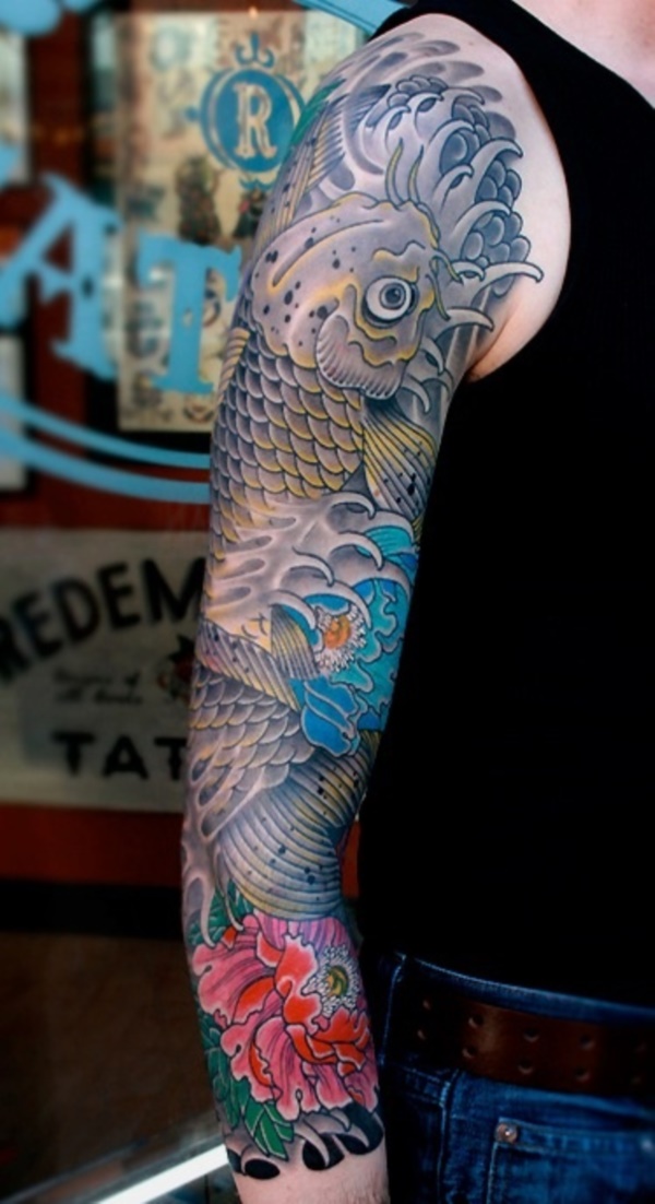 50 Cool Japanese Sleeve Tattoos for Awesomeness0061