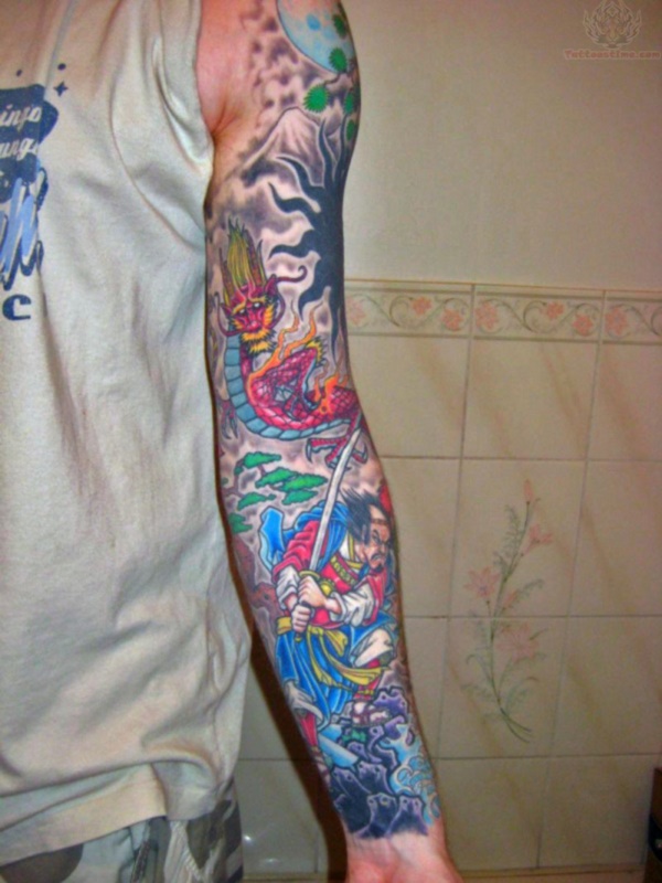 50 Cool Japanese Sleeve Tattoos for Awesomeness0121