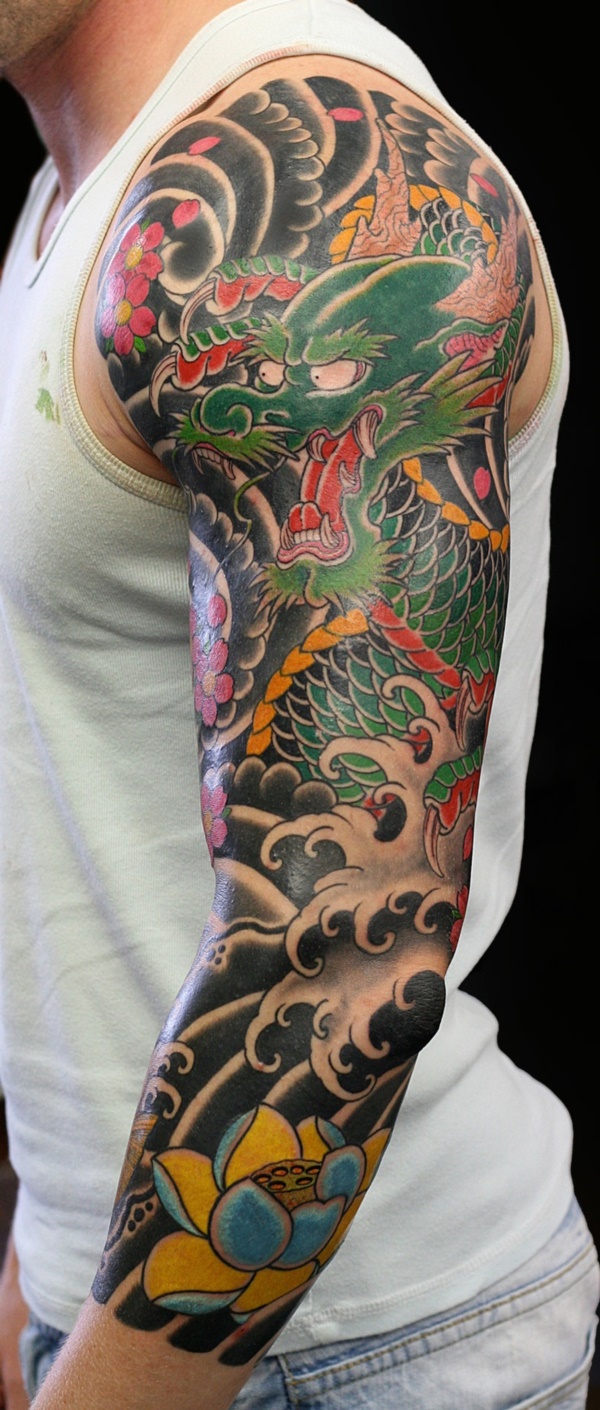50 Cool Japanese Sleeve Tattoos for Awesomeness0201