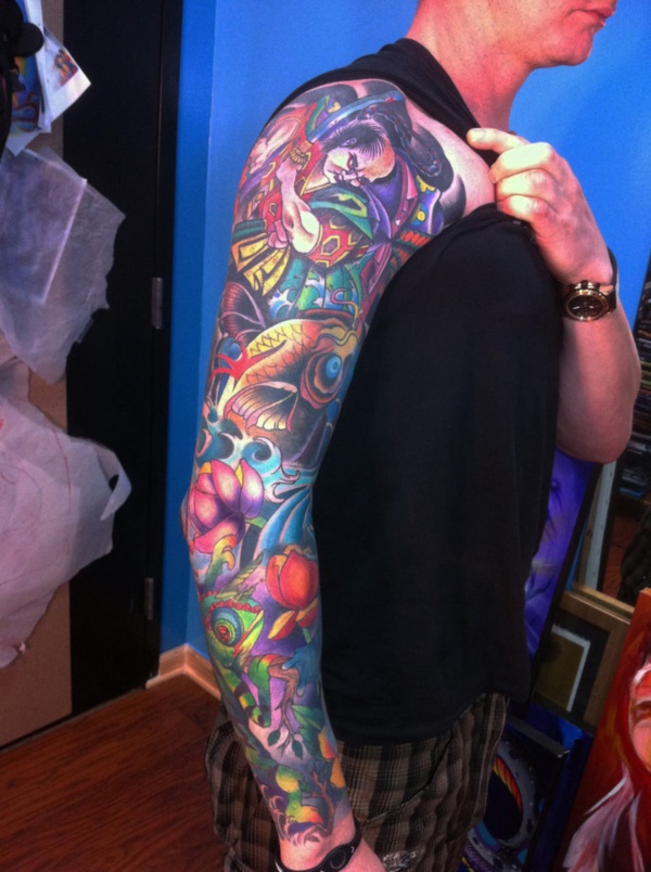 50 Cool Japanese Sleeve Tattoos for Awesomeness0241