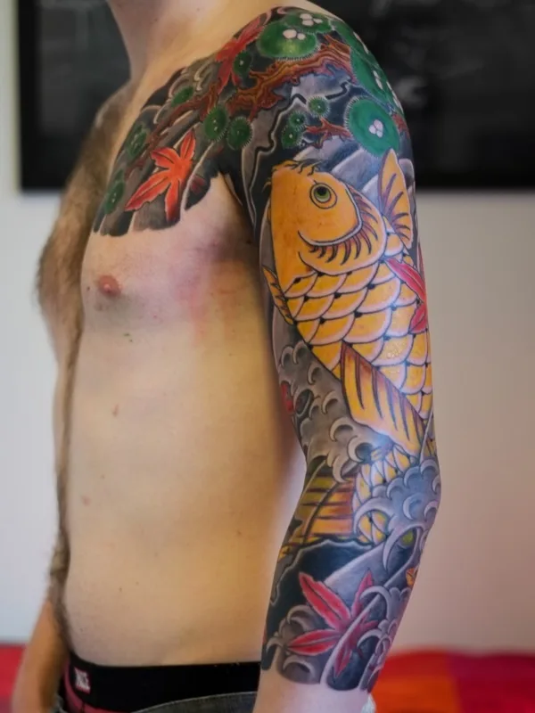 50 Cool Japanese Sleeve Tattoos for Awesomeness0311