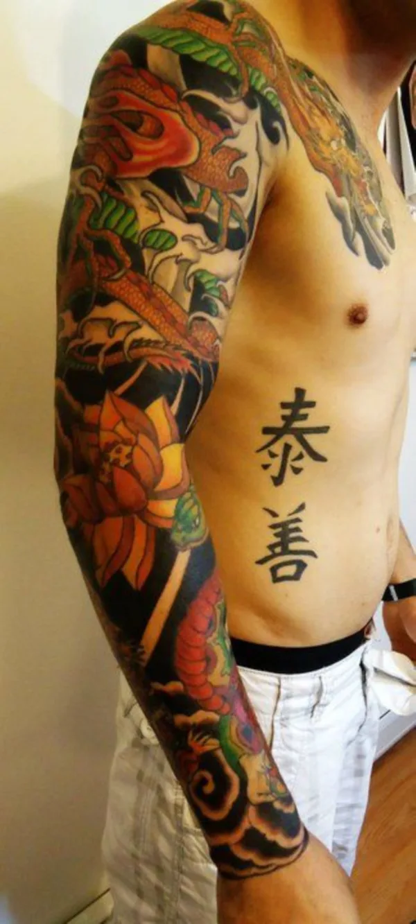 50 Cool Japanese Sleeve Tattoos for Awesomeness0431
