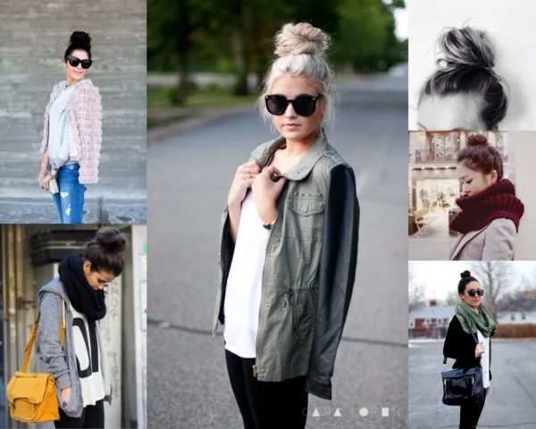 50 Cute Top Knot Bun Hairstyle + Outfit Combos0151