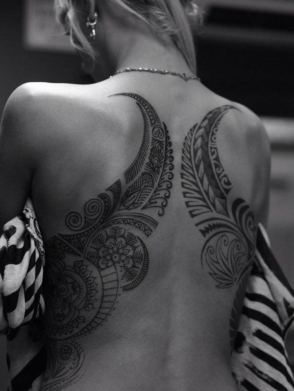 50 Sexy Hawaiian Tribal Tattoos for Girls0181