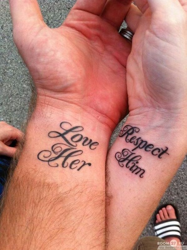 Adorable Couple Tattoo Designs and Ideas (28)