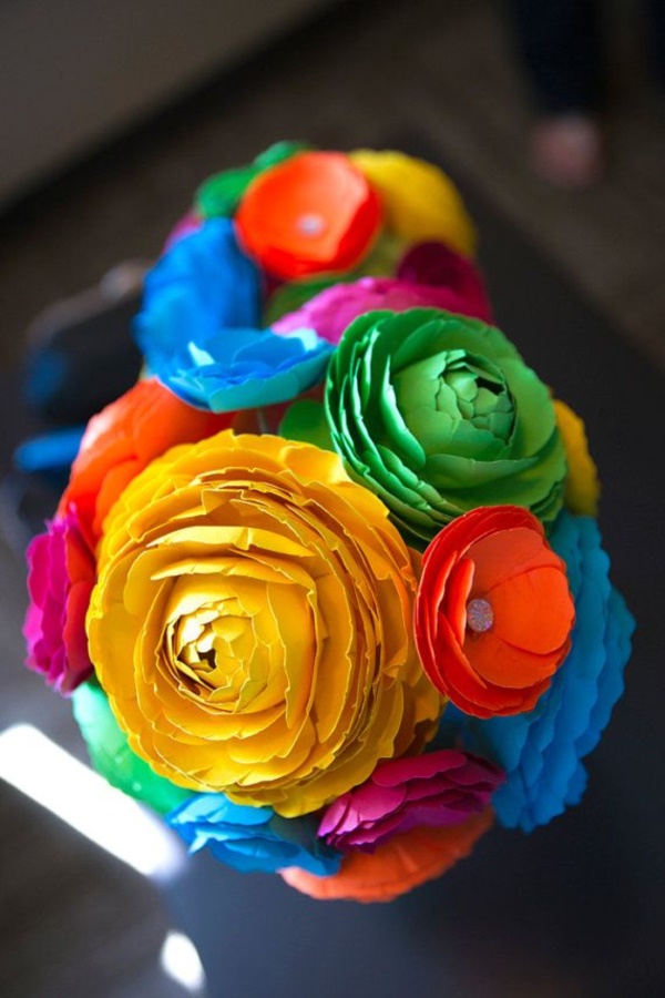 Creative and Useful paper flower Ideas0111