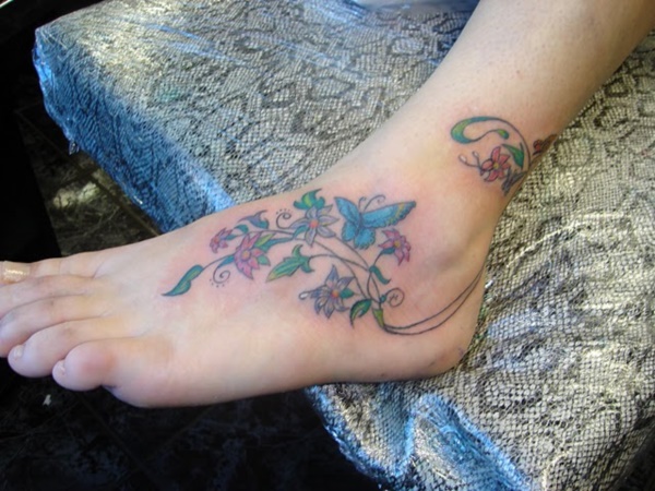 Latest 55 Beautiful Foot Tattoo Designs For Girls0021