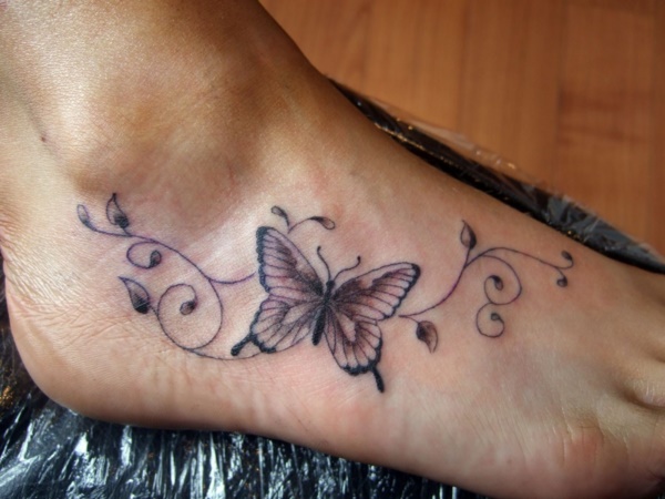 Latest 55 Beautiful Foot Tattoo Designs For Girls0031