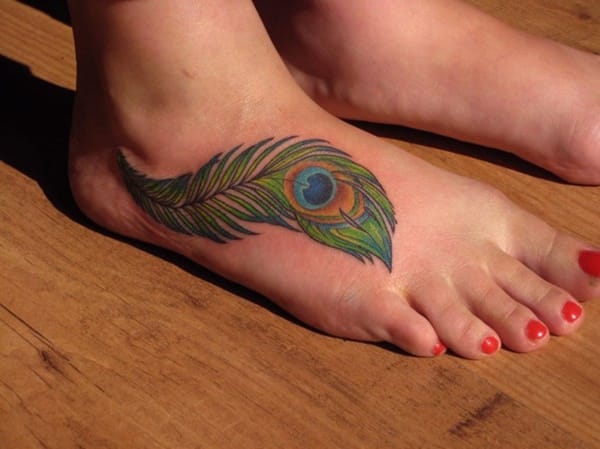 Latest 55 Beautiful Foot Tattoo Designs For Girls0141