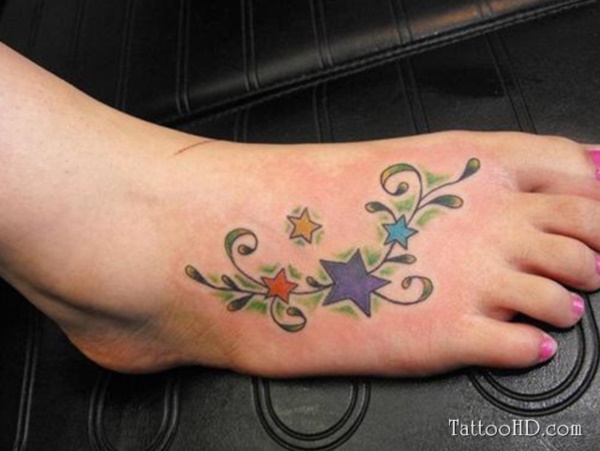 Latest 55 Beautiful Foot Tattoo Designs For Girls0161