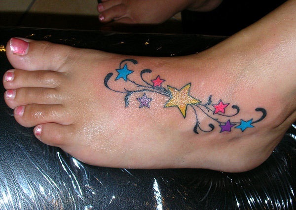 Latest 55 Beautiful Foot Tattoo Designs For Girls0171