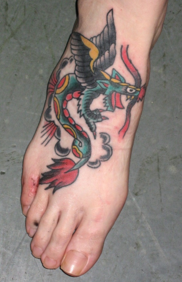 Latest 55 Beautiful Foot Tattoo Designs For Girls0361