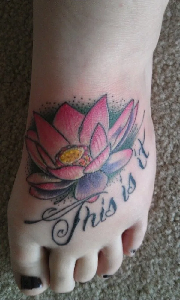 Latest 55 Beautiful Foot Tattoo Designs For Girls0491