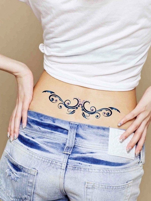 Lower Back Tattoo Design for Women1 (12)
