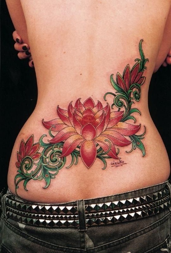 Lower Back Tattoo Design for Women1 (27)