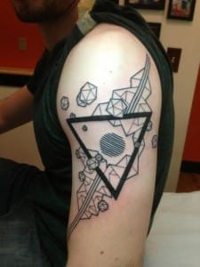 50 Nerdy Geometric Pattern Tattoo Designs