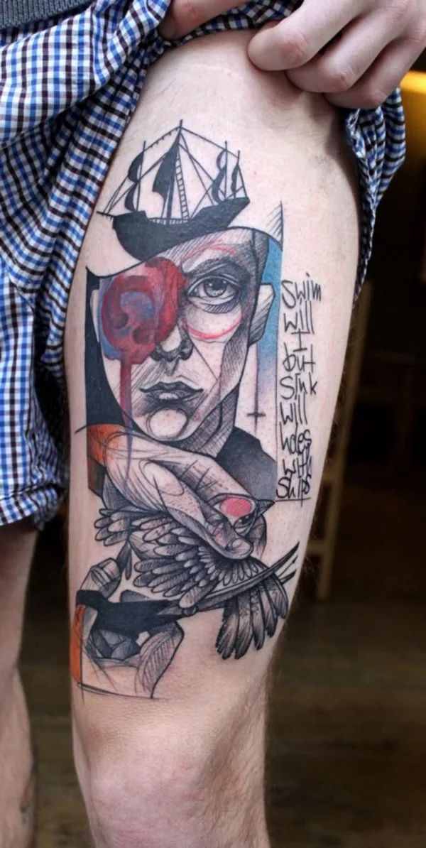 Nerdy Geometric Pattern Tattoo Designs0061